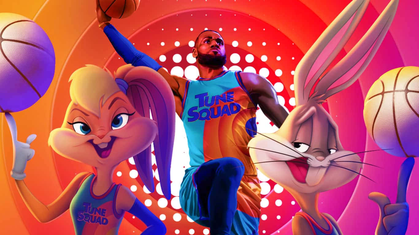 The gang from Space Jam A New Legacy celebrate their victory Wallpaper