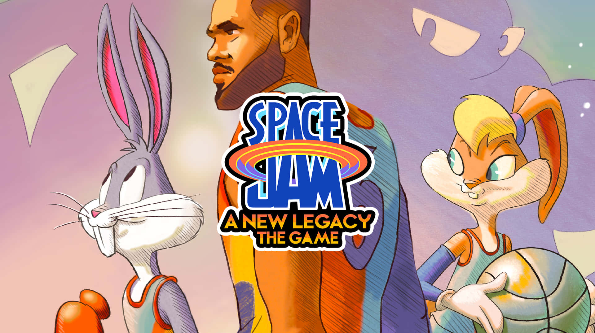 Bugsbunny Y Lola Bunny En Space Jam: Una Nueva Era Fondo de pantalla