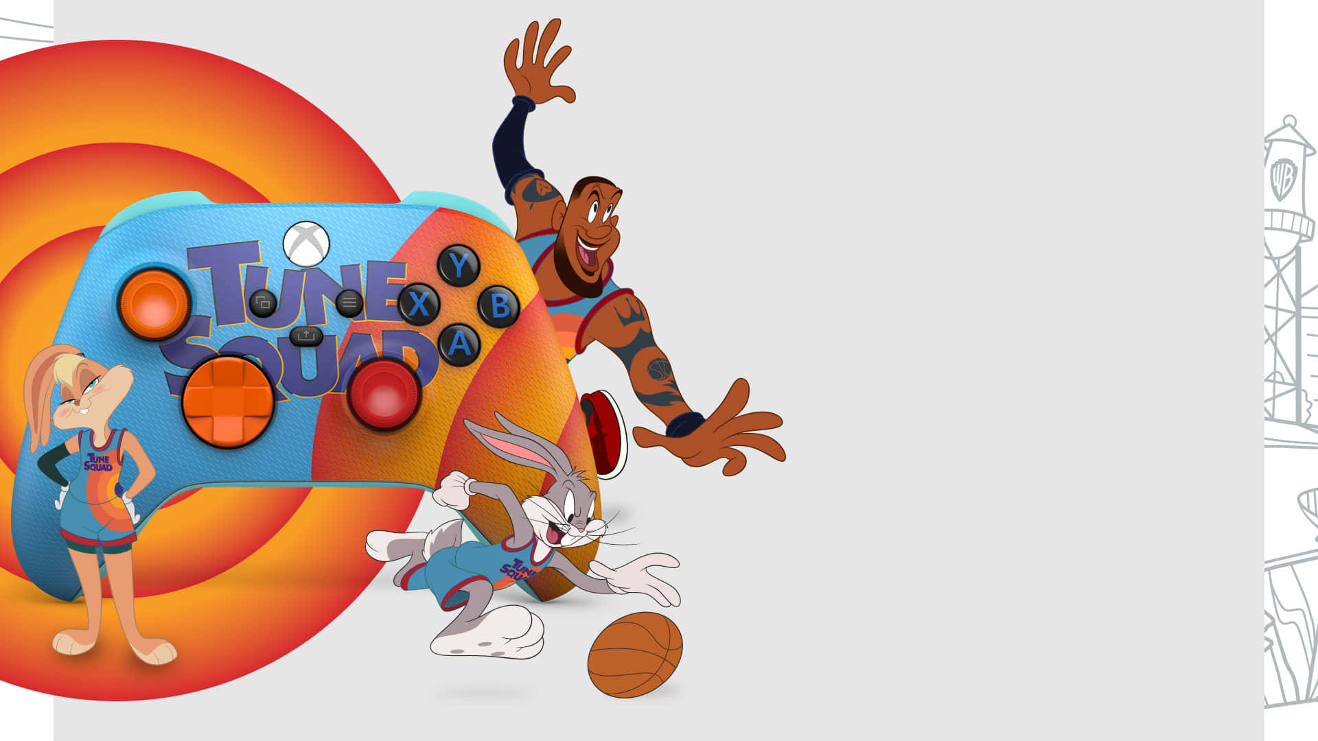 Join Bugs Bunny, Lebron James, and the rest of the Looney Tunes gang on an out of this world adventure in Space Jam: A New Legacy Wallpaper