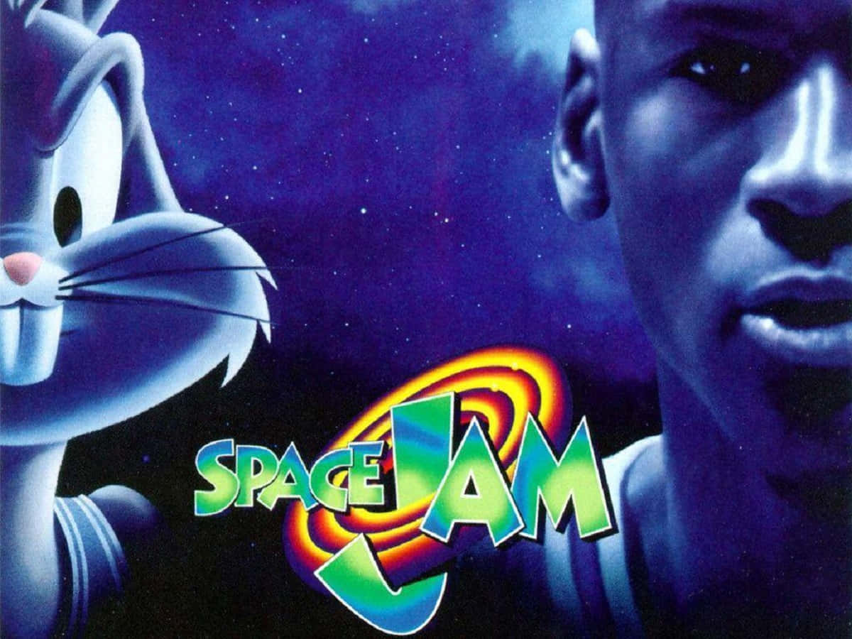 An iconic view from the classic '90s movie "Space Jam"