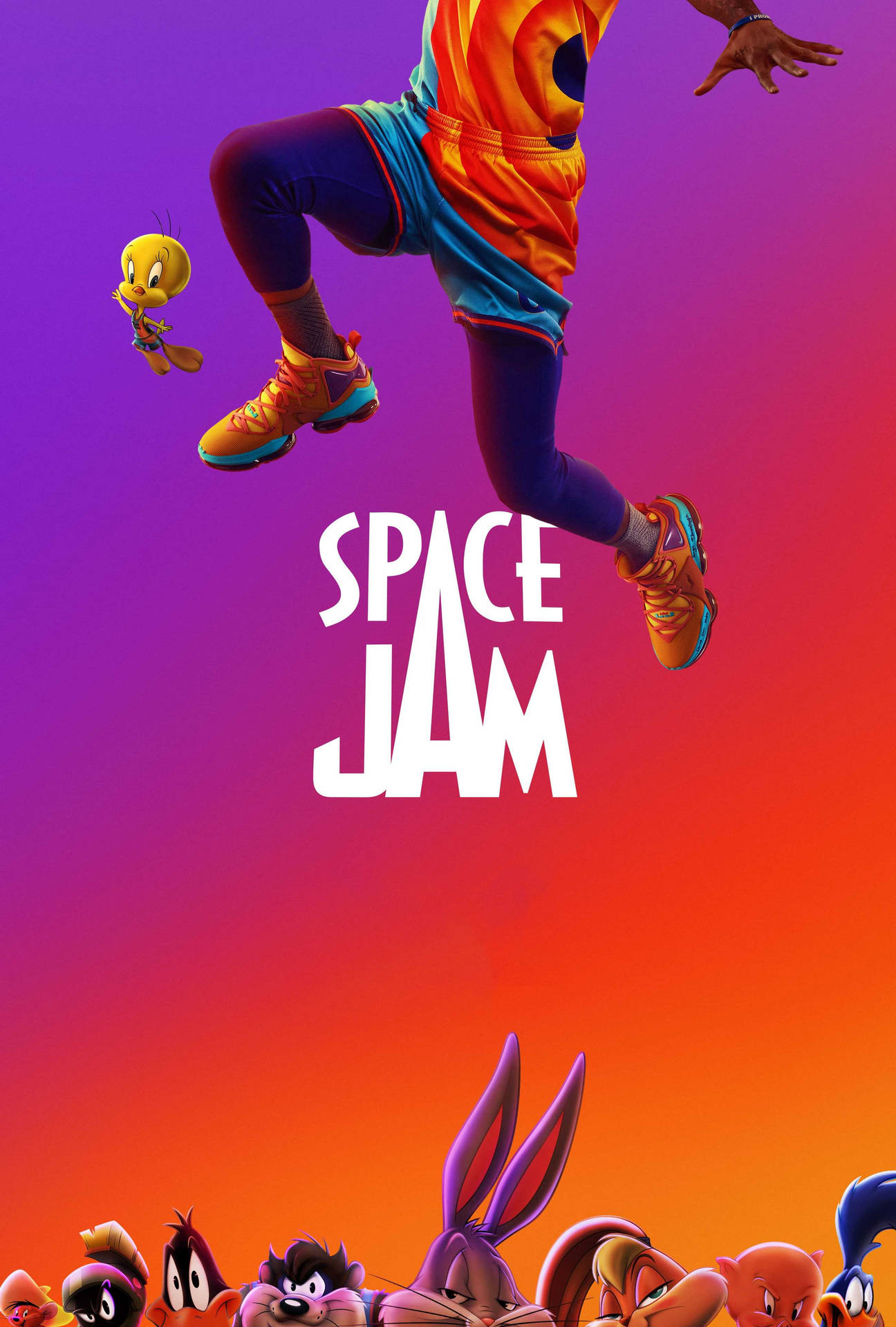 Space Jam Movie Poster Background
