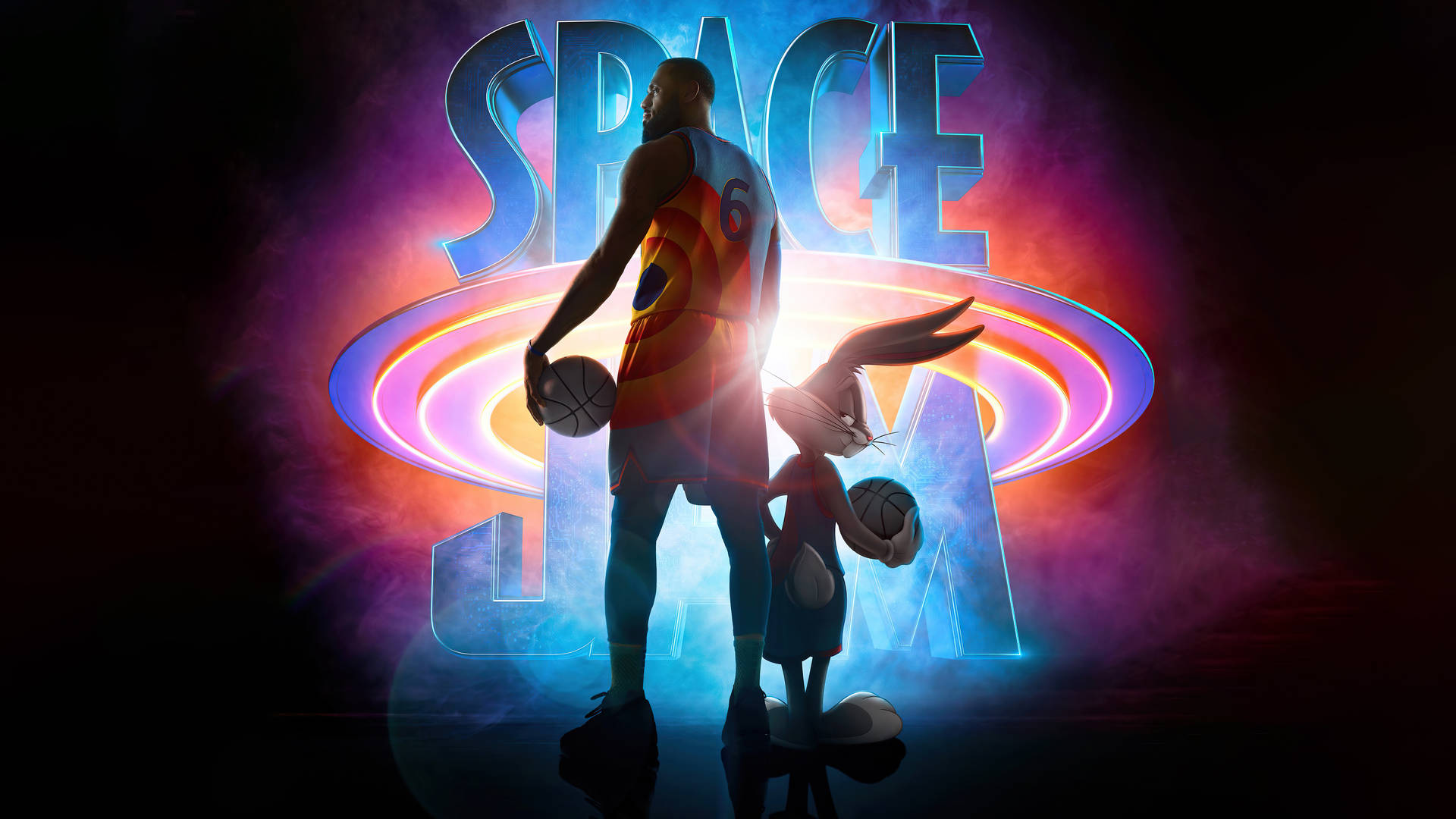 Space Jam Partners Lebron And Bugs Background