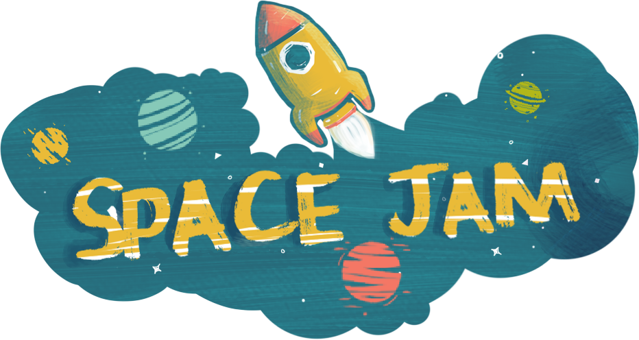 Space Jam Rocket Illustration PNG