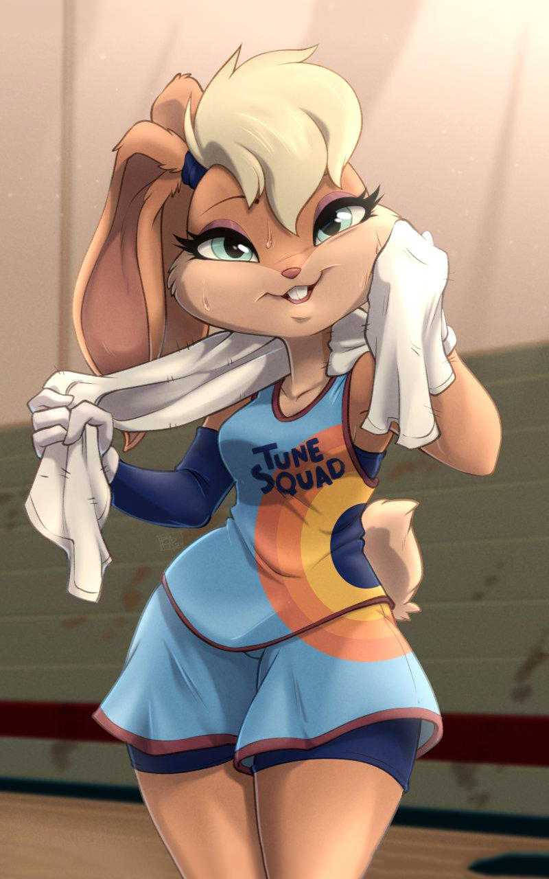 Space Jam Sweaty Lola Bunny Background