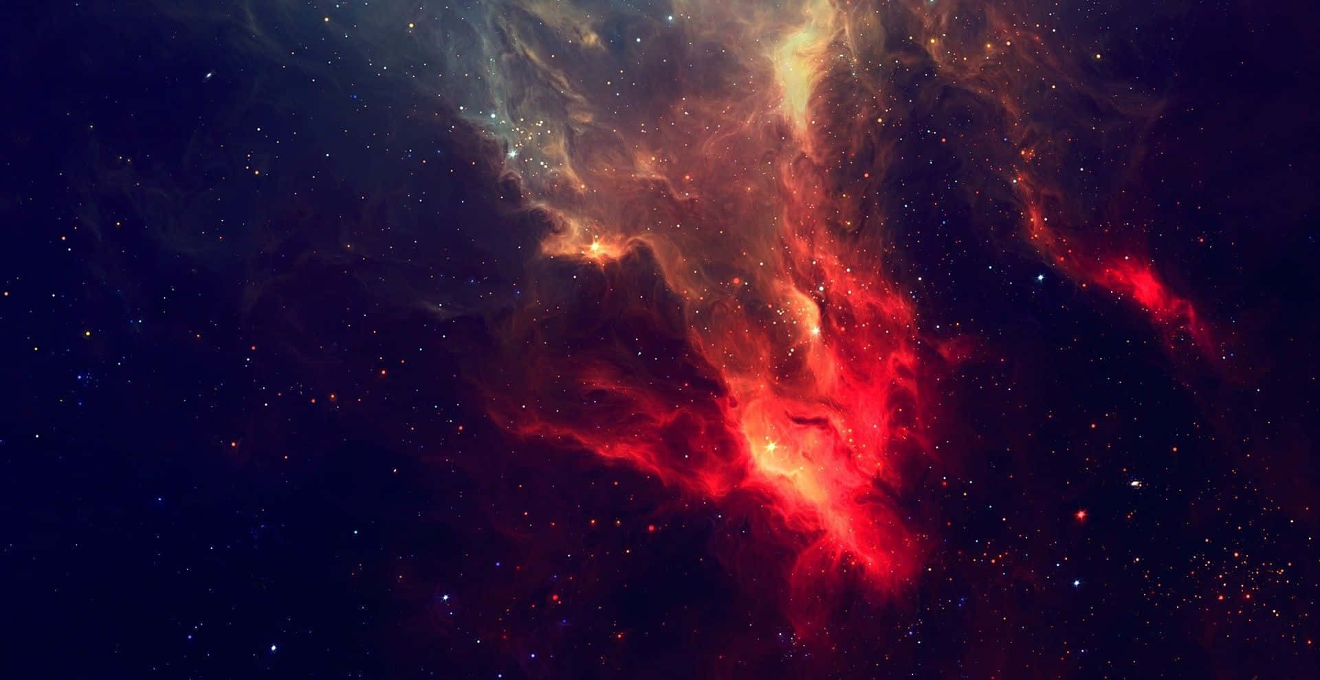 Nebulosaspaziale Rossa Sfondo