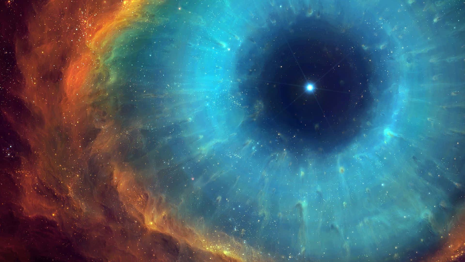 Et andet verdenssyn af den rumlige nebula. Wallpaper