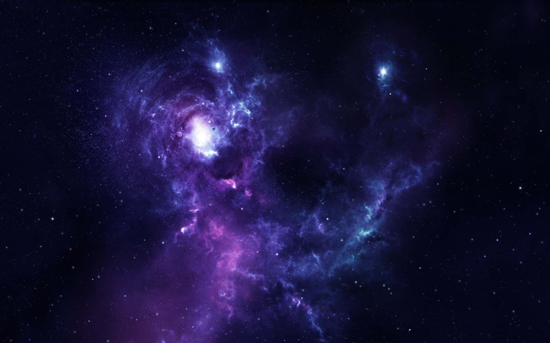 Explorandolas Profundidades De La Nebulosa Del Espacio. Fondo de pantalla