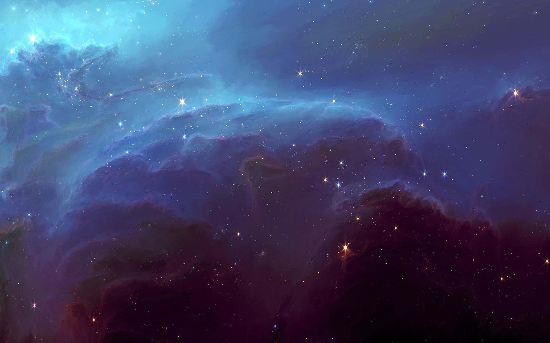 Loscolores Deslumbrantes Cobran Vida En Esta Vibrante Nebulosa Espacial Fondo de pantalla