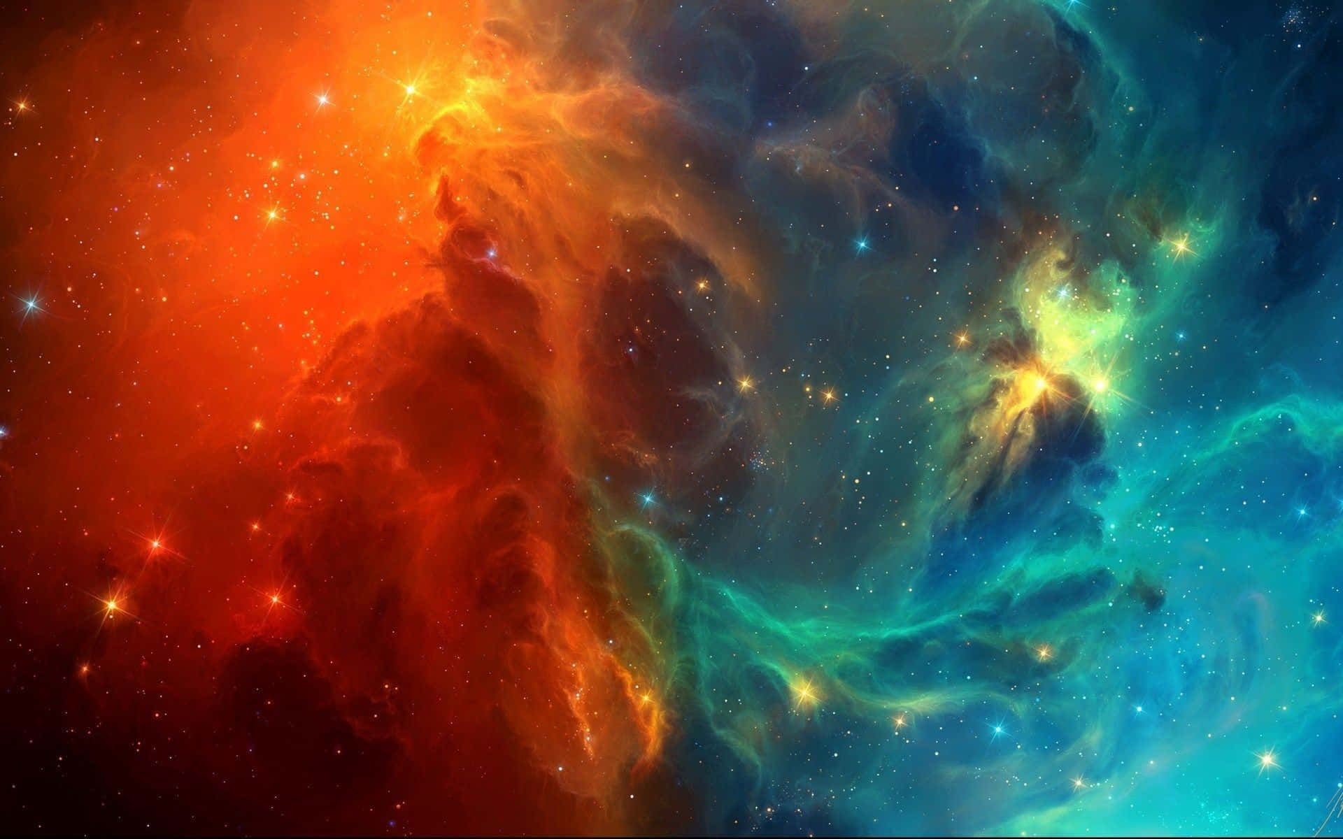 Enotrolig Rymdnebulosa. Wallpaper