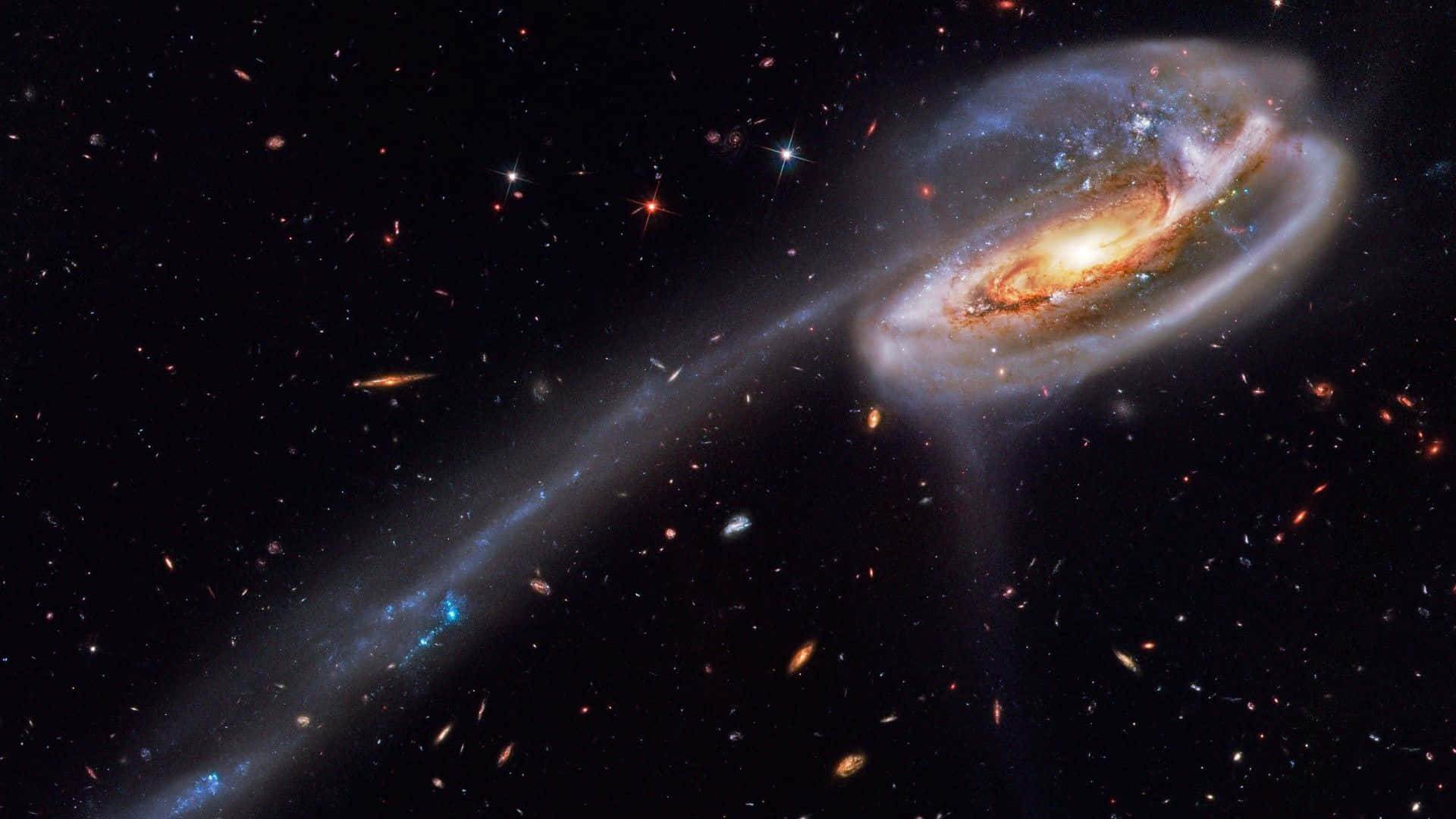 Tadpole Galakse Rum Nebel Tapet til Computer og Mobil Wallpaper