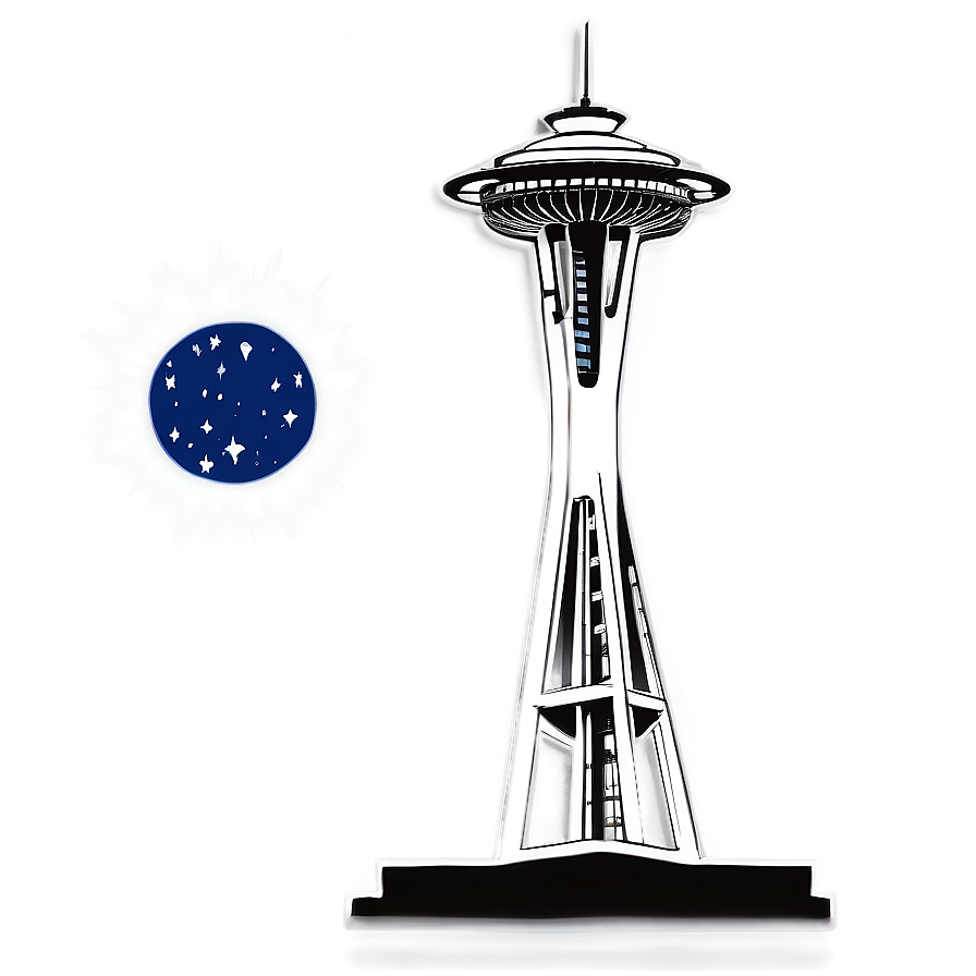 Space Needle D PNG