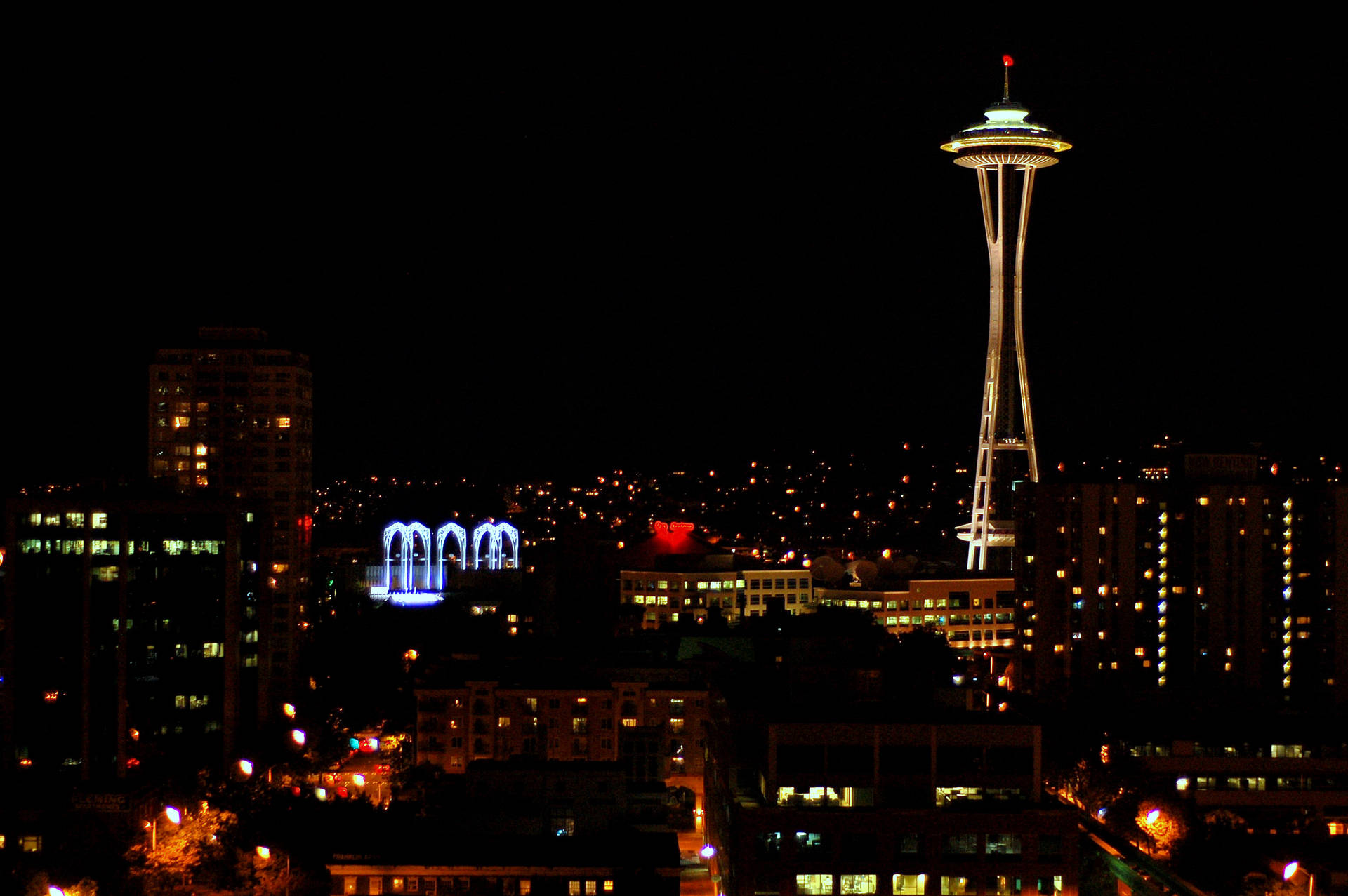 Space Needle Seattle Skyline Washington Wallpaper