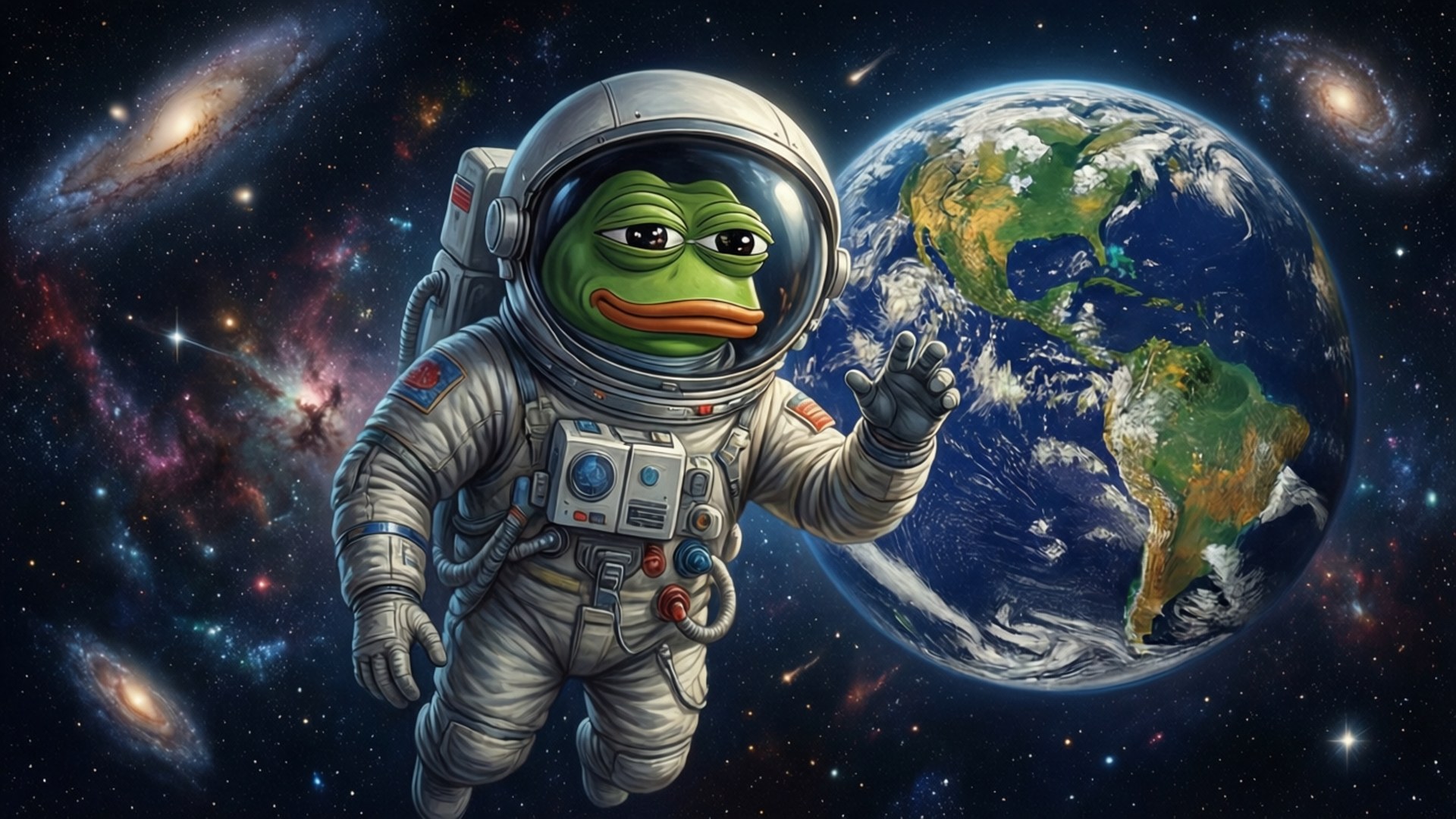 Space Pepe Explorer Fonds d'écran