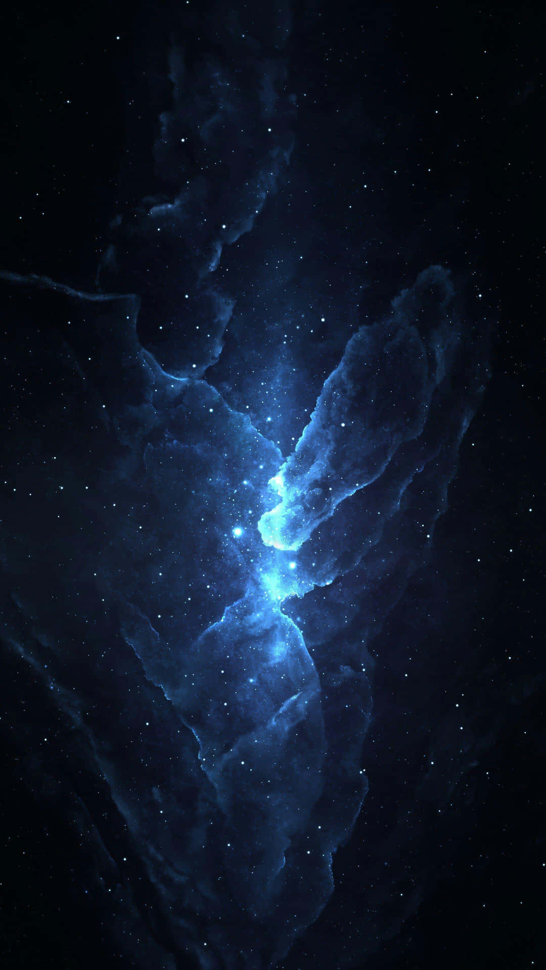 Unespacio Azul Con Estrellas Y Nebulosas