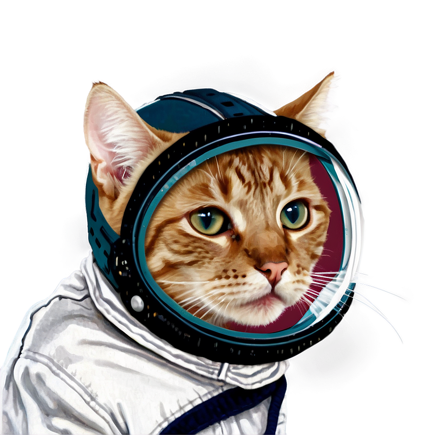 Space Pilot Cat Png 06242024 PNG