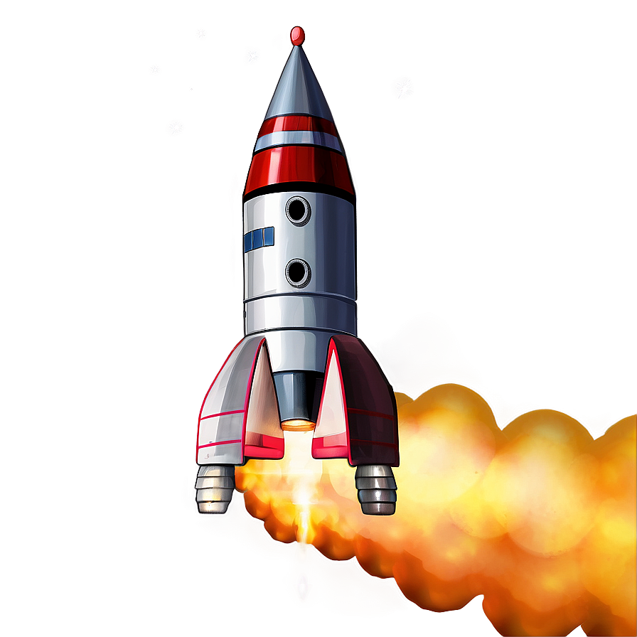Space Rocket Png 04292024 PNG
