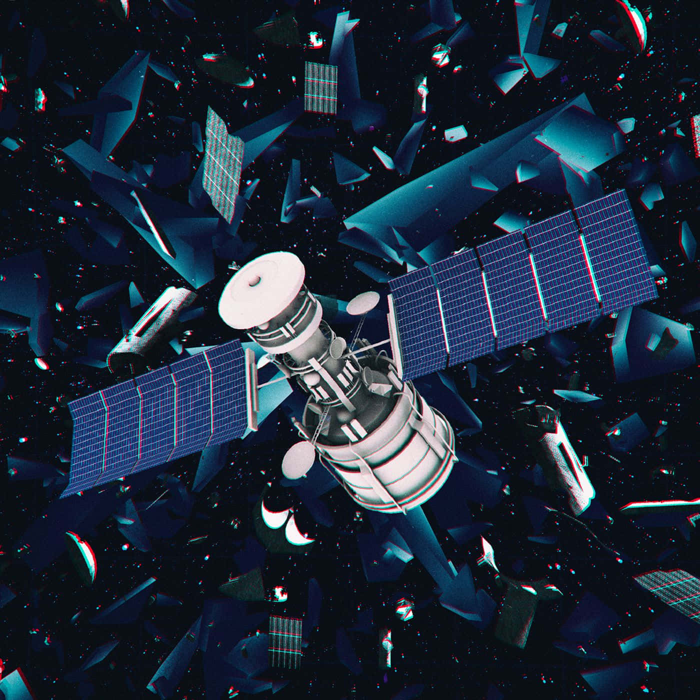 An Up-Close View of a Space Satellite