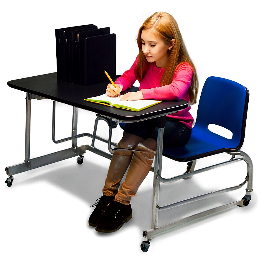 Space-saving Student Desk Png Wdr85 PNG