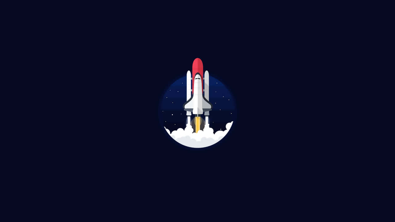 Grafischeillustration Eines Space Shuttles Wallpaper