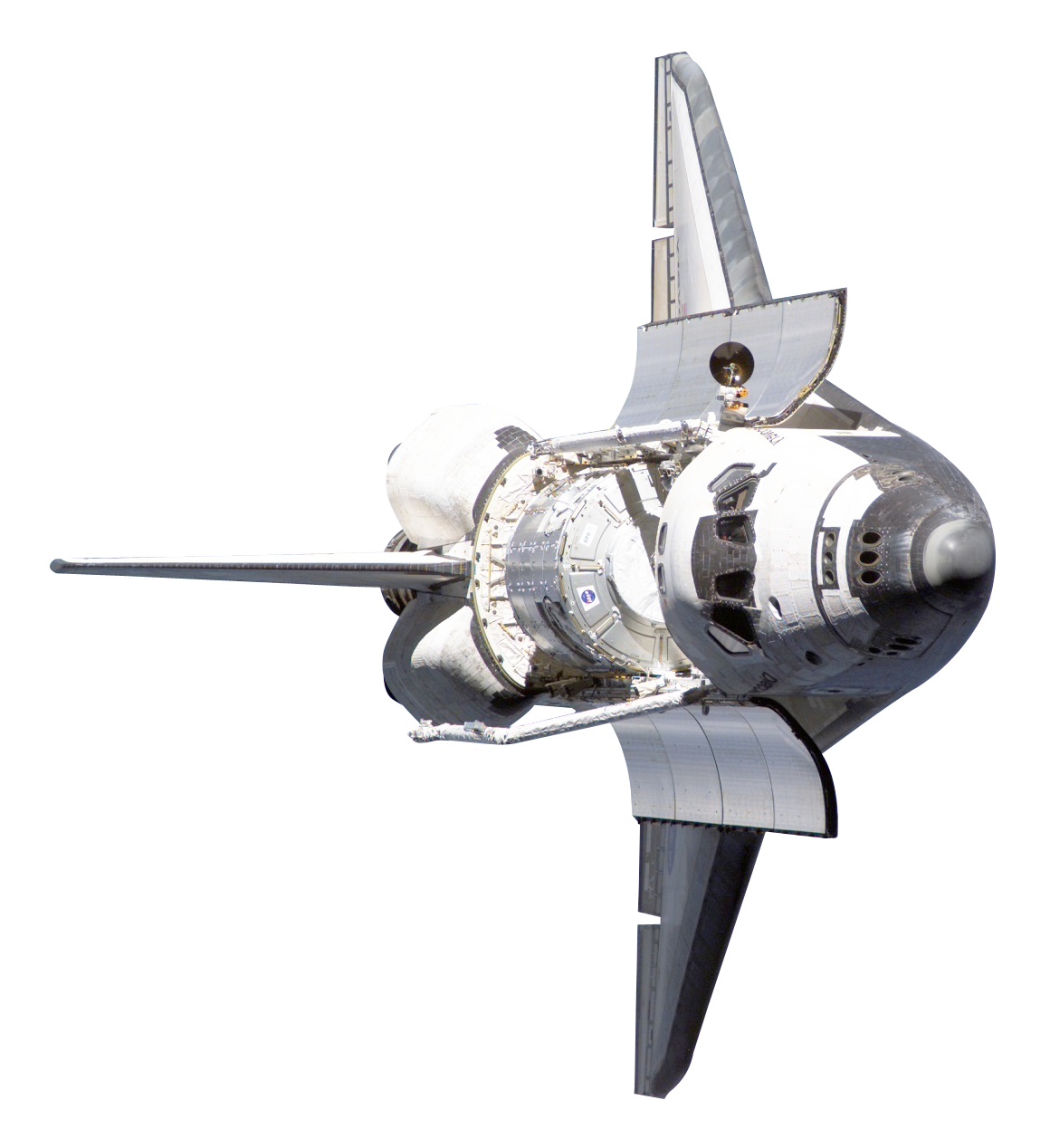 Space_ Shuttle_ Isolated_on_ Gray_ Background PNG