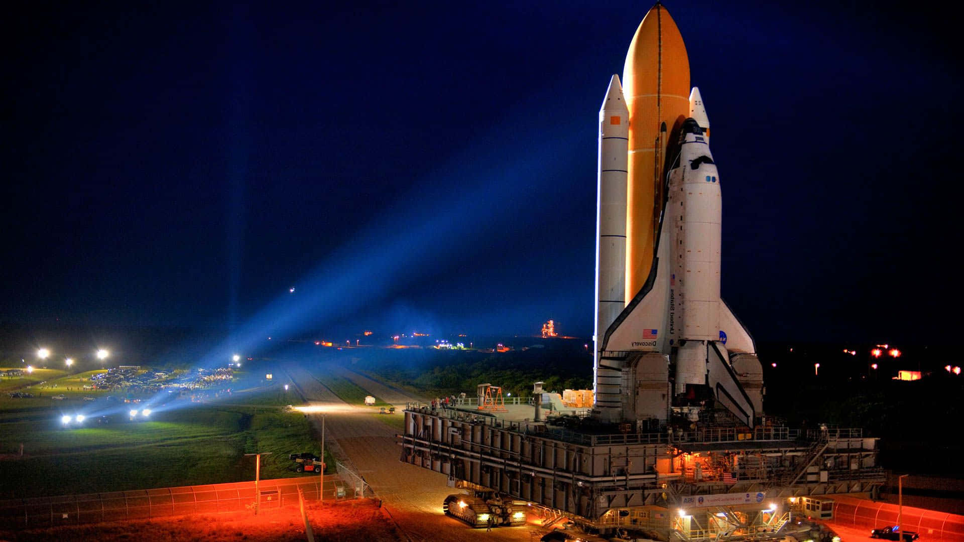 space shuttle night launch