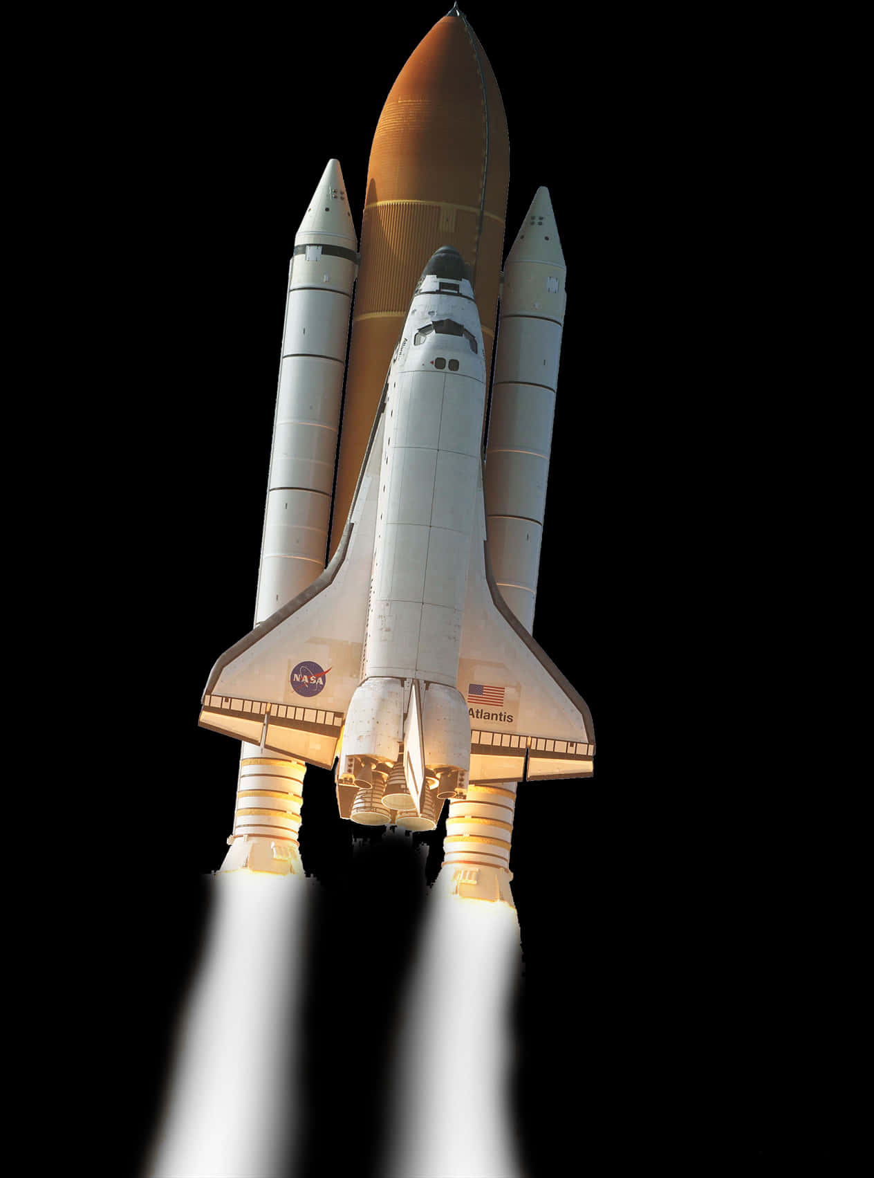 Space_ Shuttle_ Launch_ Closeup PNG