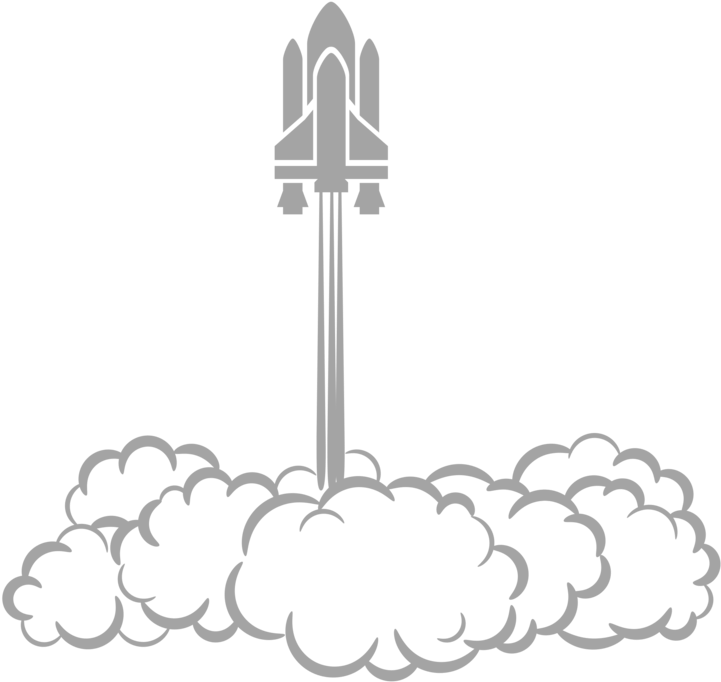 Space Shuttle Launch Graphic PNG