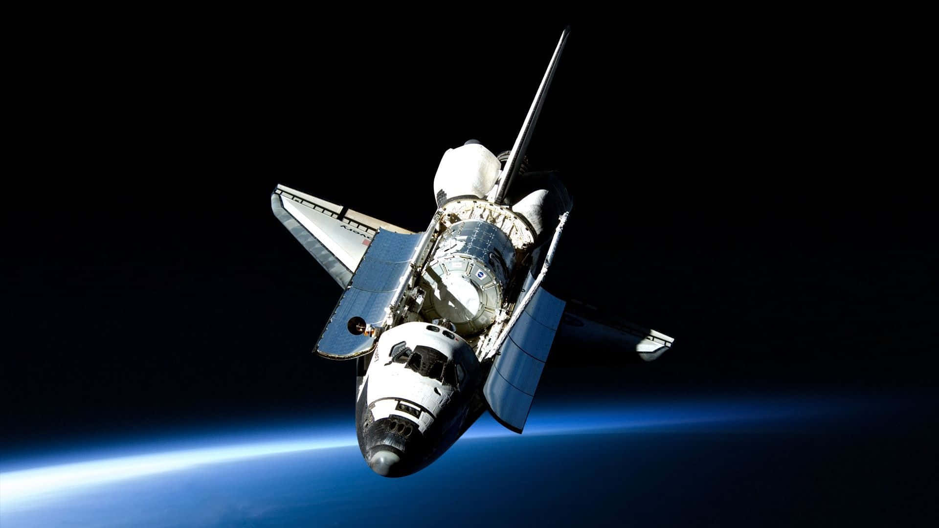 Transbordadorespacial Volando En El Espacio. Fondo de pantalla