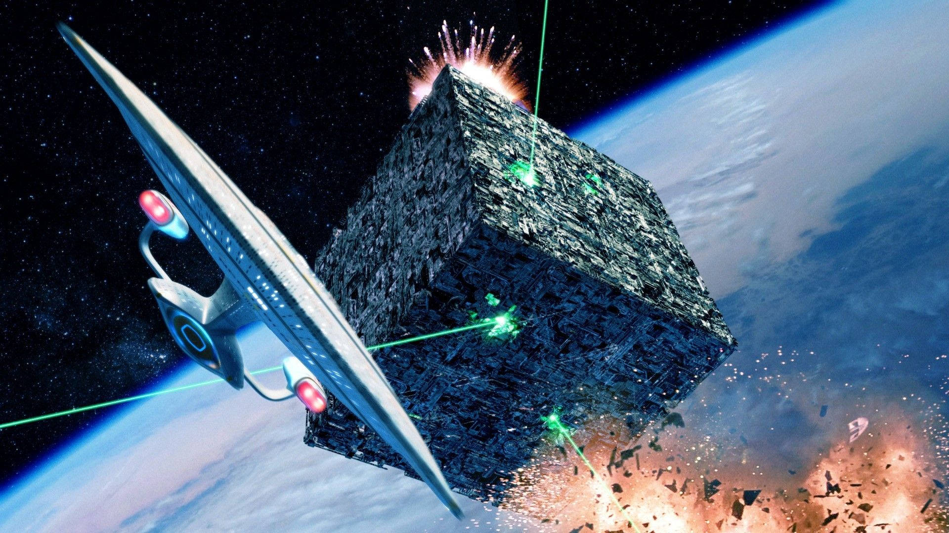 Space Star Trek Battle Background