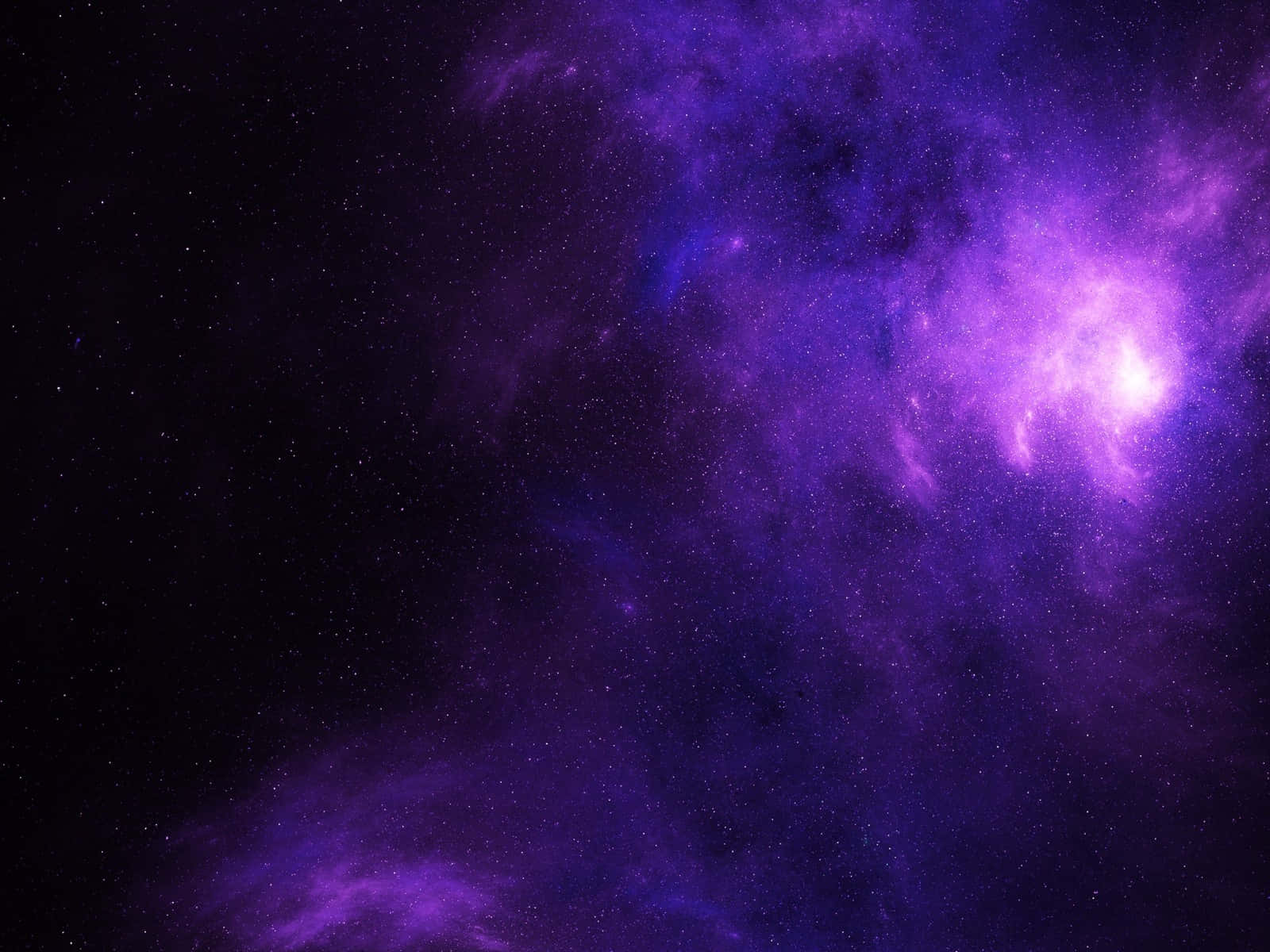 Space Stars Background And Purple Nebula