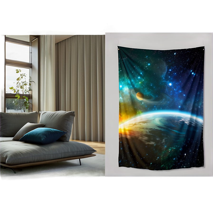 Space Tapestry Png 06252024 PNG