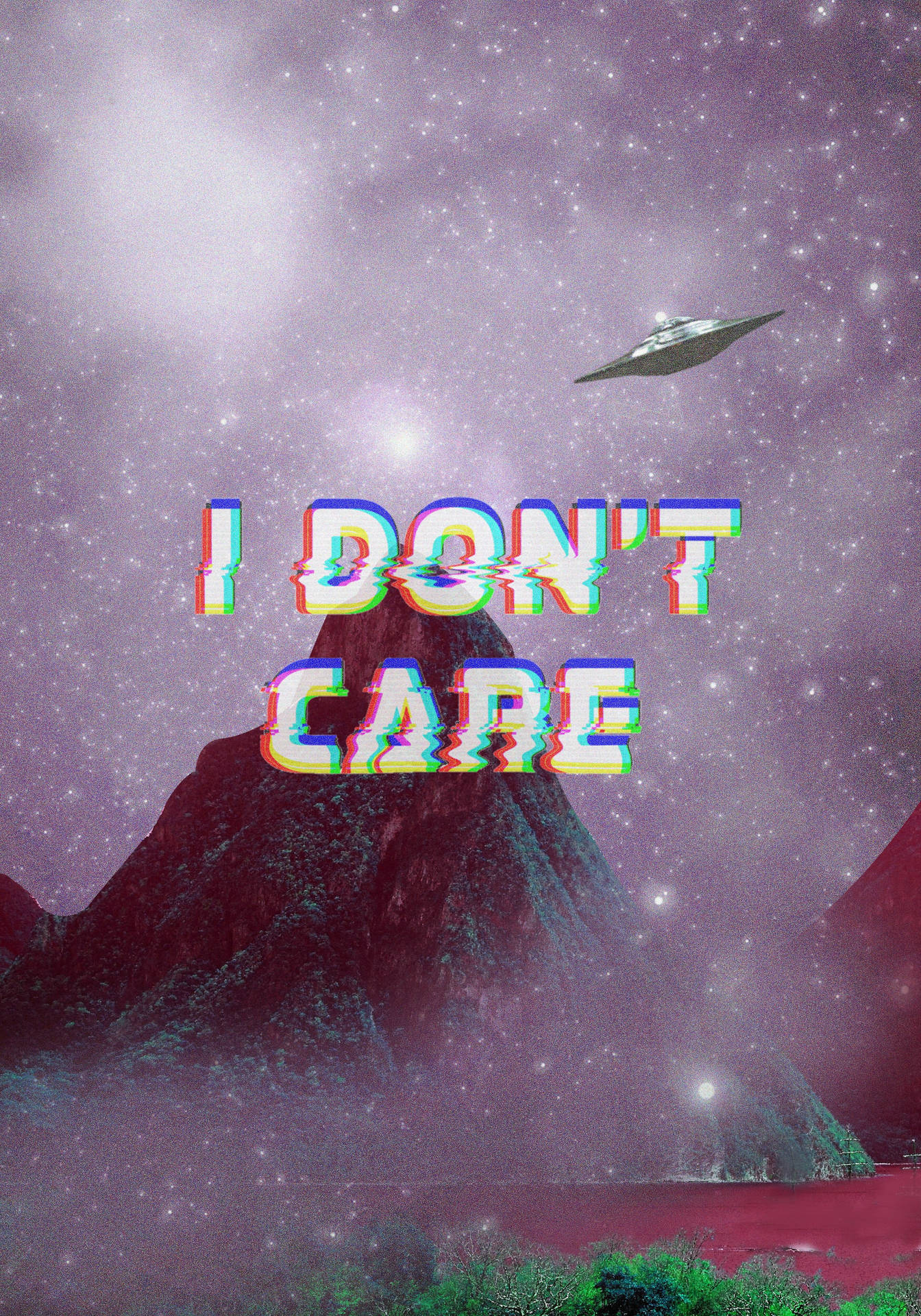 Space-themed I Don't Care