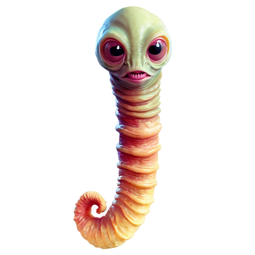 Space Worm Alien Png Vbu16 PNG