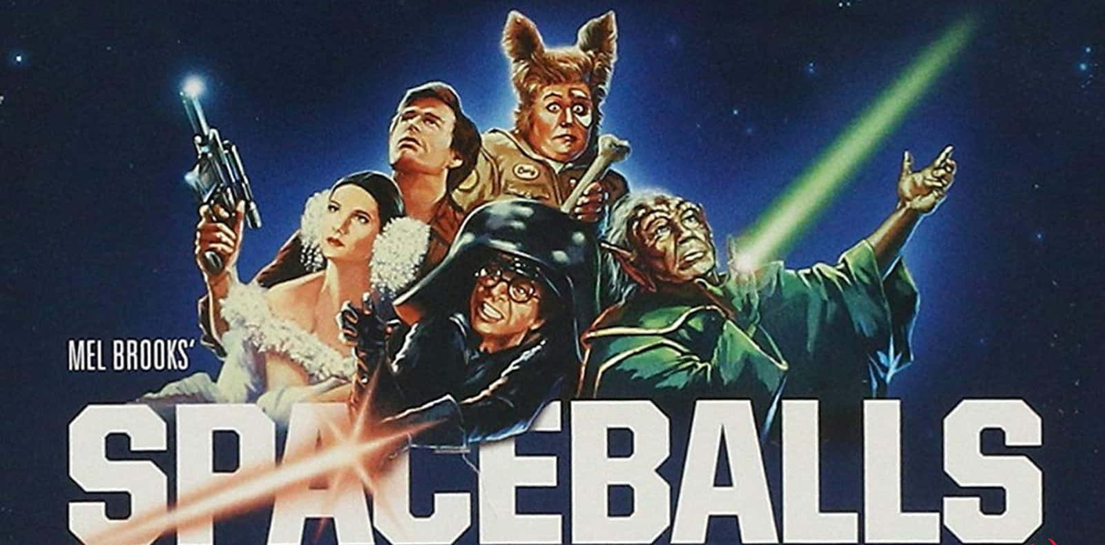Spaceballs Cast in Iconic Scene Wallpaper