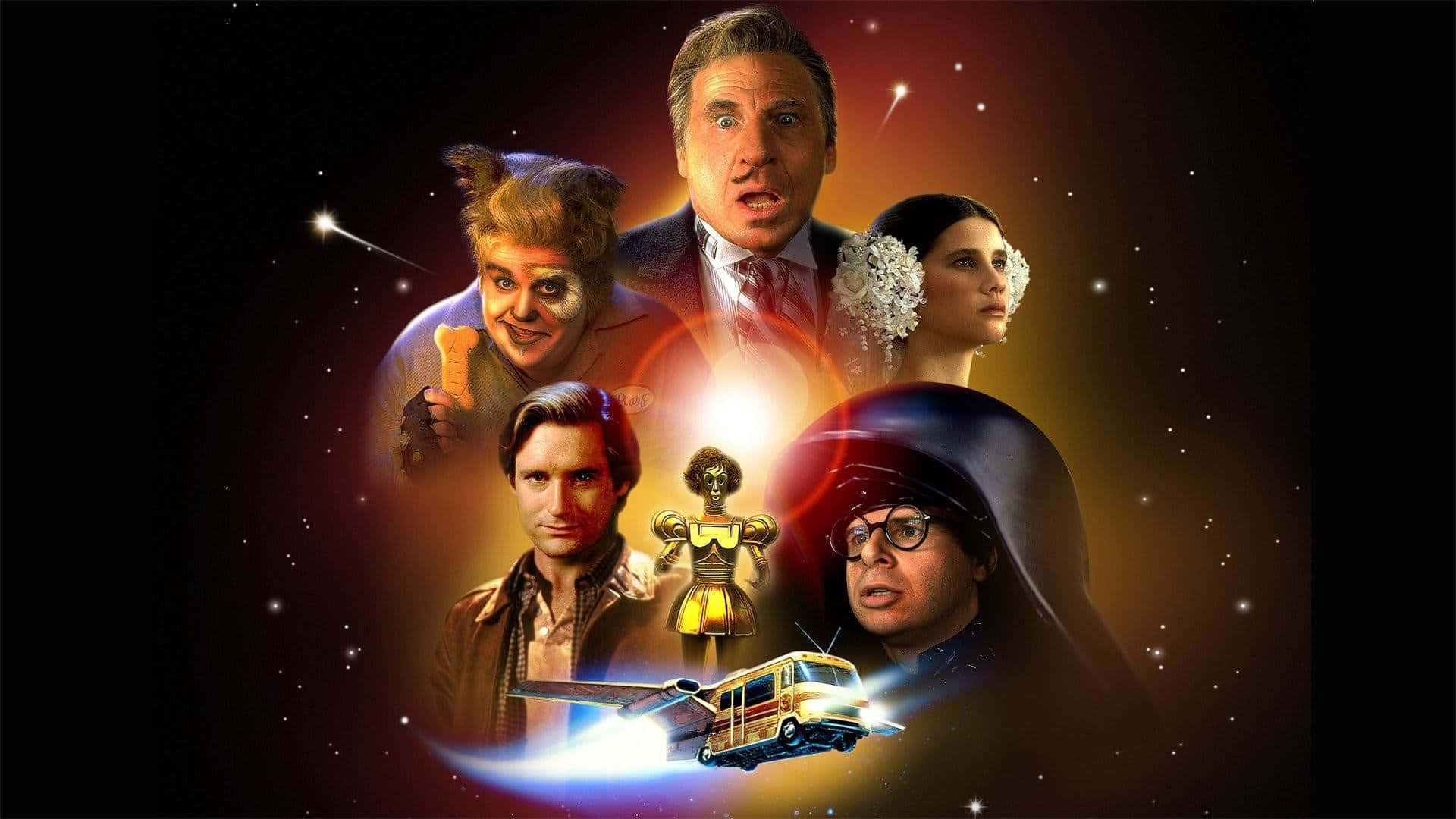 “The heroes of Spaceballs on their mission to save Princess Vespa” Wallpaper