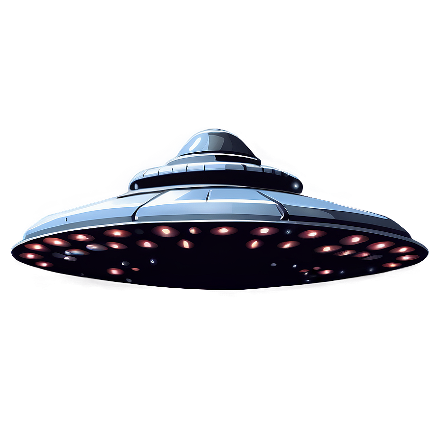 Spacecraft Flying Saucer Vector Png 06202024 PNG