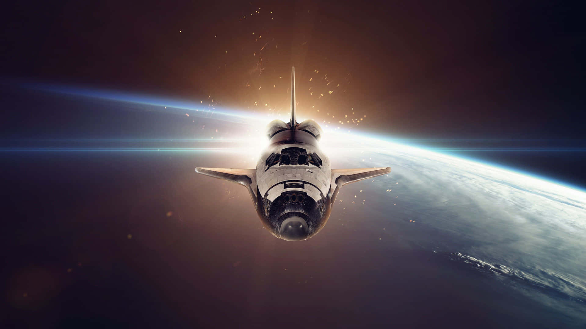 Explorandoa Imensidão Do Espaço Em Uma Nave Espacial