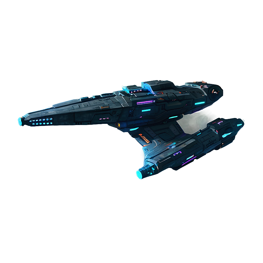 Spaceship In Star Cluster Png 24 PNG