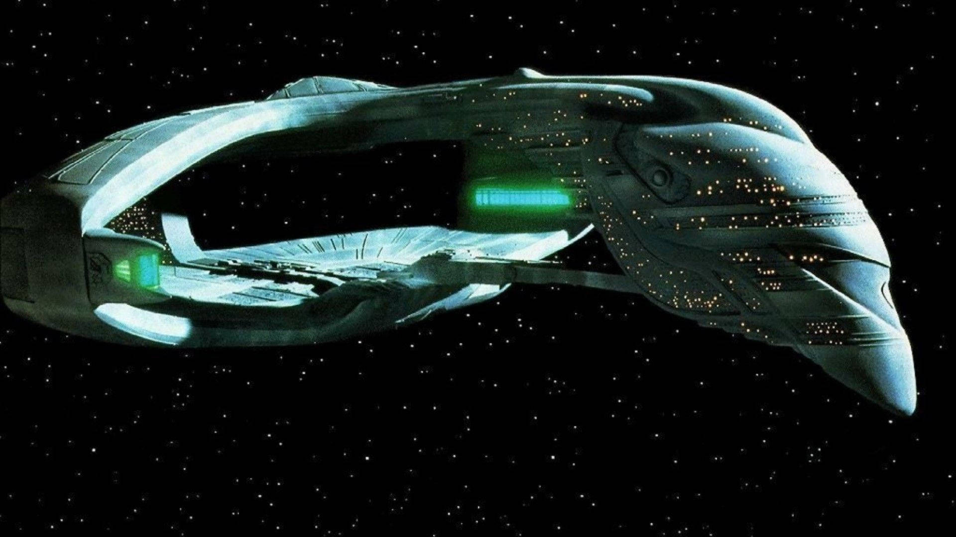 Spaceship Of Star Trek Background