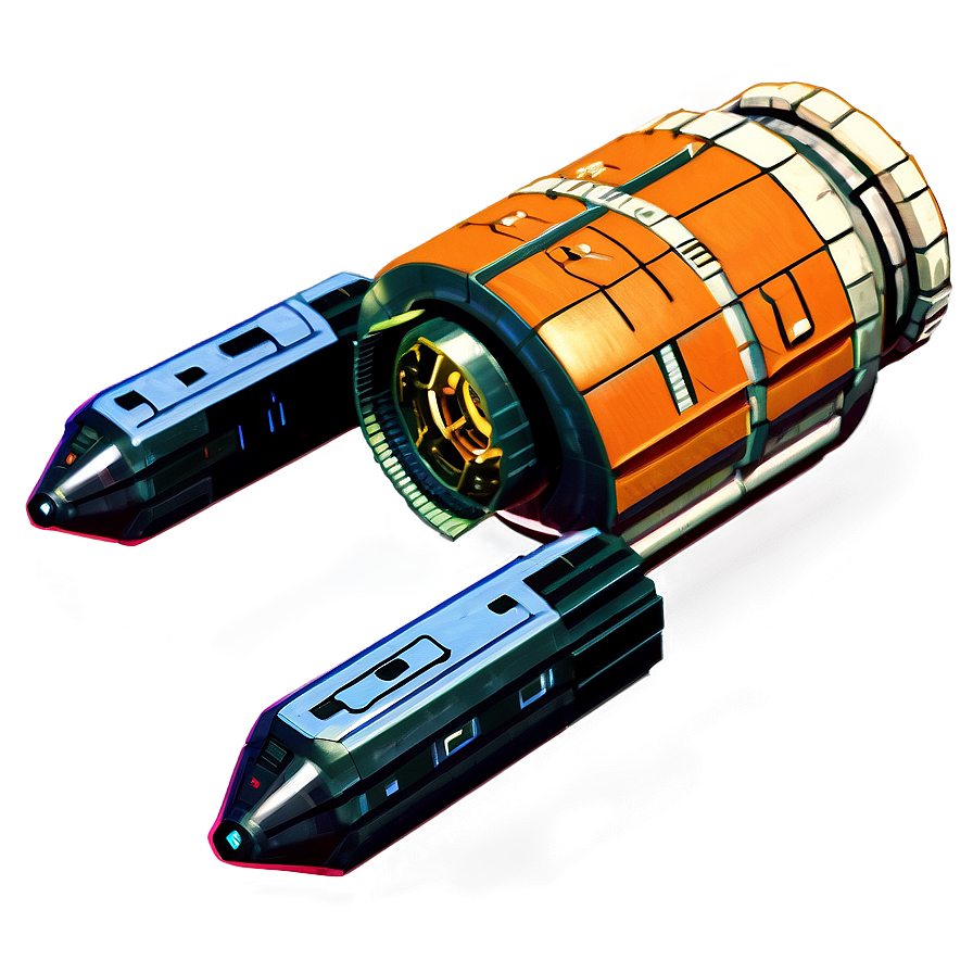 Spaceship With Cargo Module Png Jne76 PNG