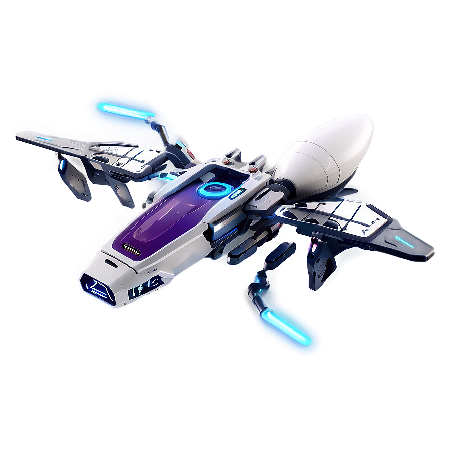 Spaceship With Robotic Arms Png 05212024 PNG