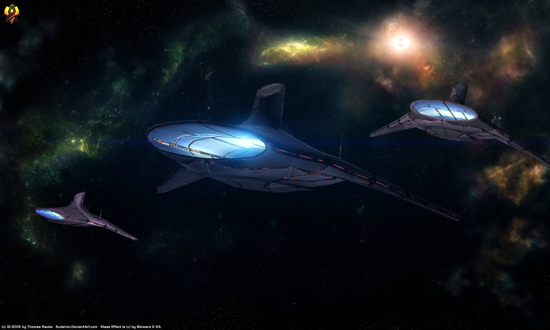 Spaceships In Mass Effect 4K Wallpaper