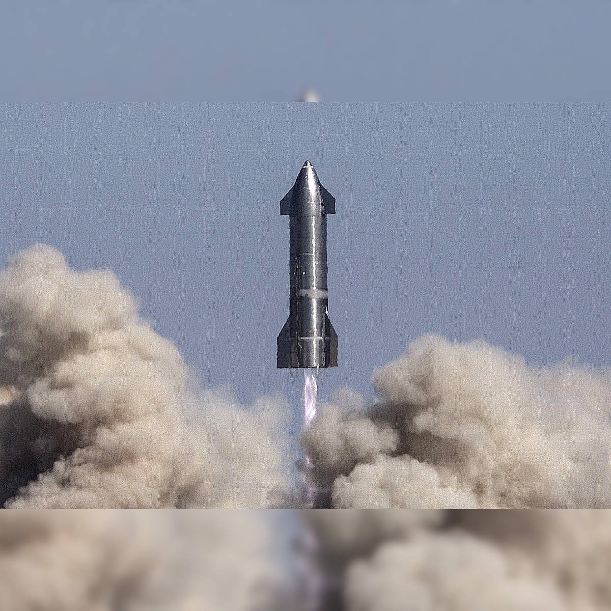 A Rocket Is Flying Through The Air With Smoke Coming Out Of It Wallpaper