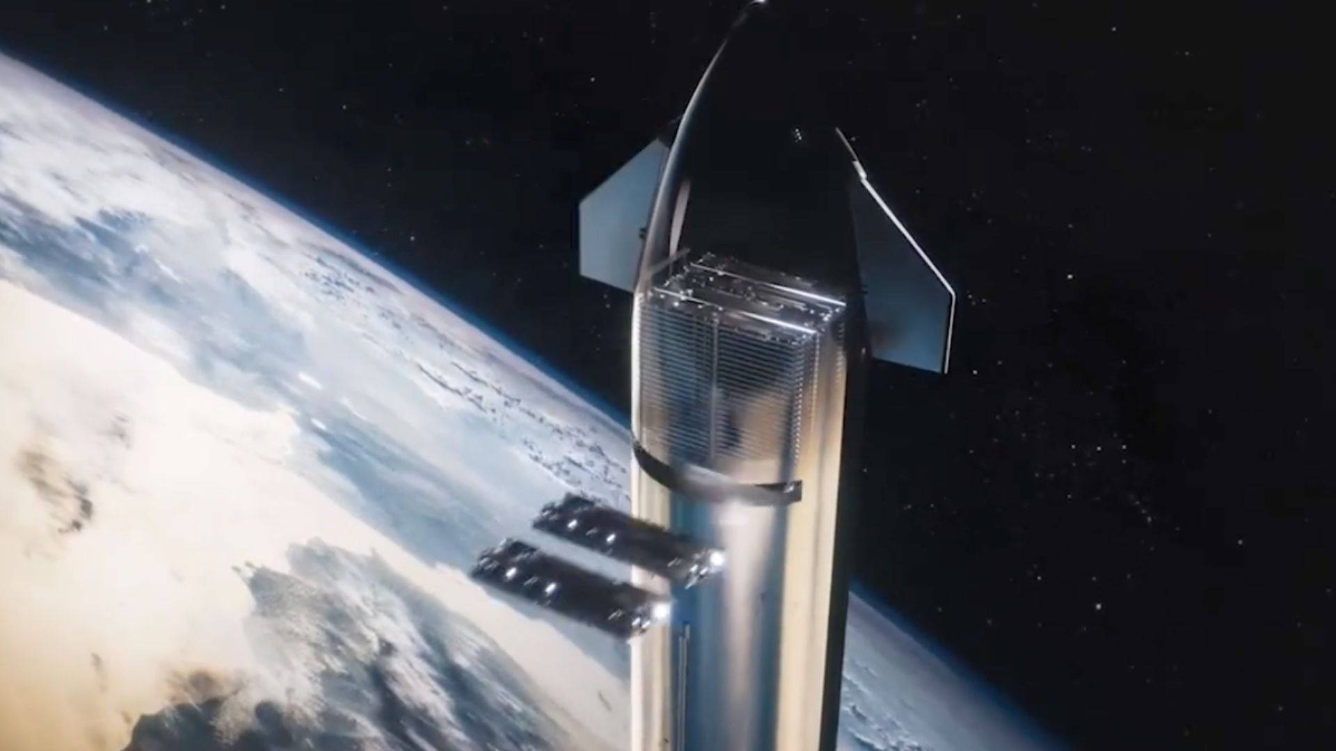 Spacex Starship Starlink Satellites Wallpaper