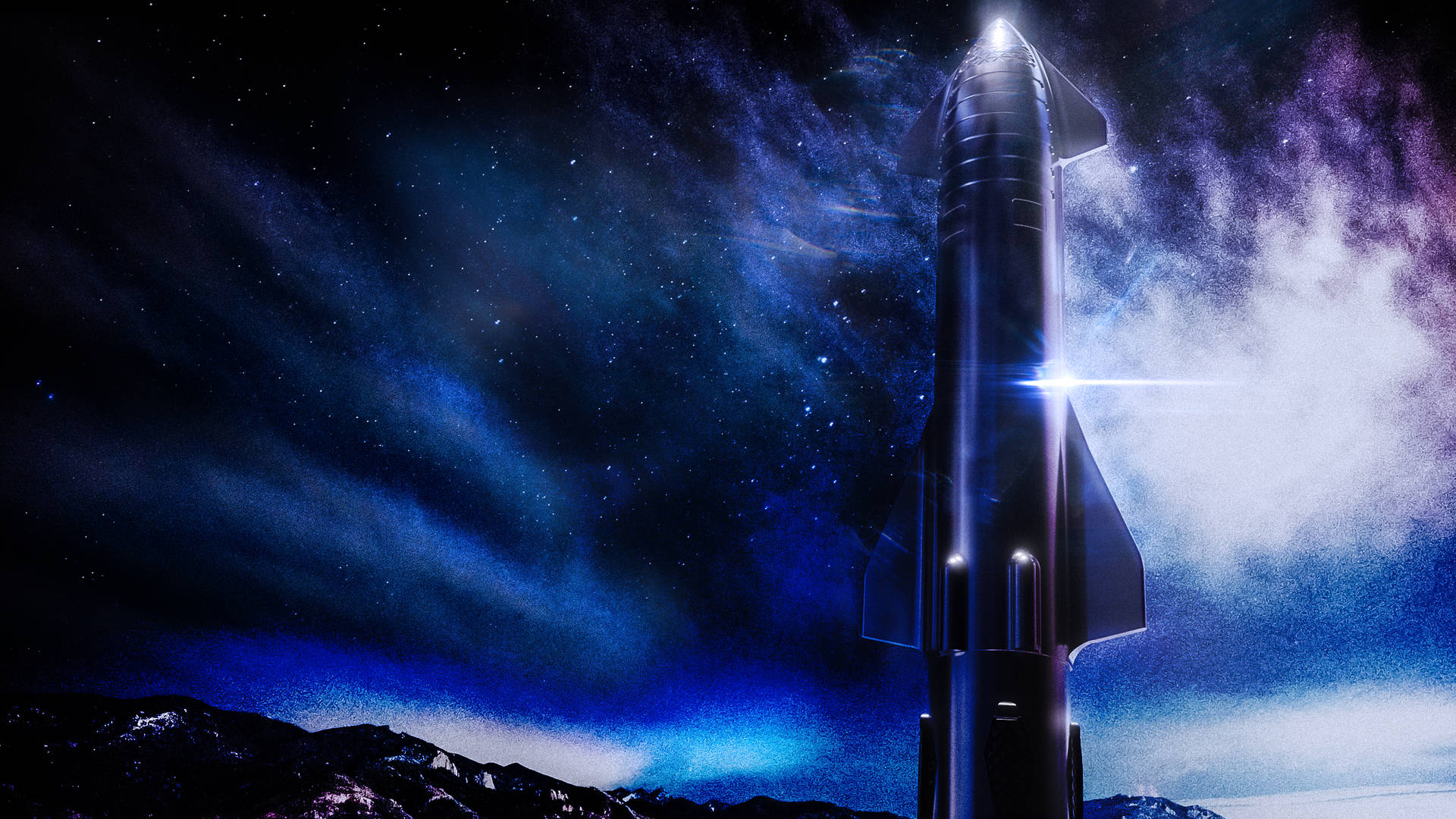 Spacex-stjerneskib 2560 X 1440 Wallpaper