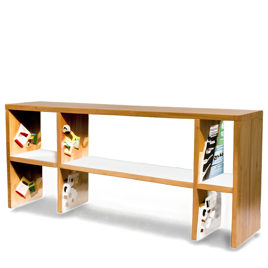 Spacious Empty Bookshelf Png Bxu72 PNG