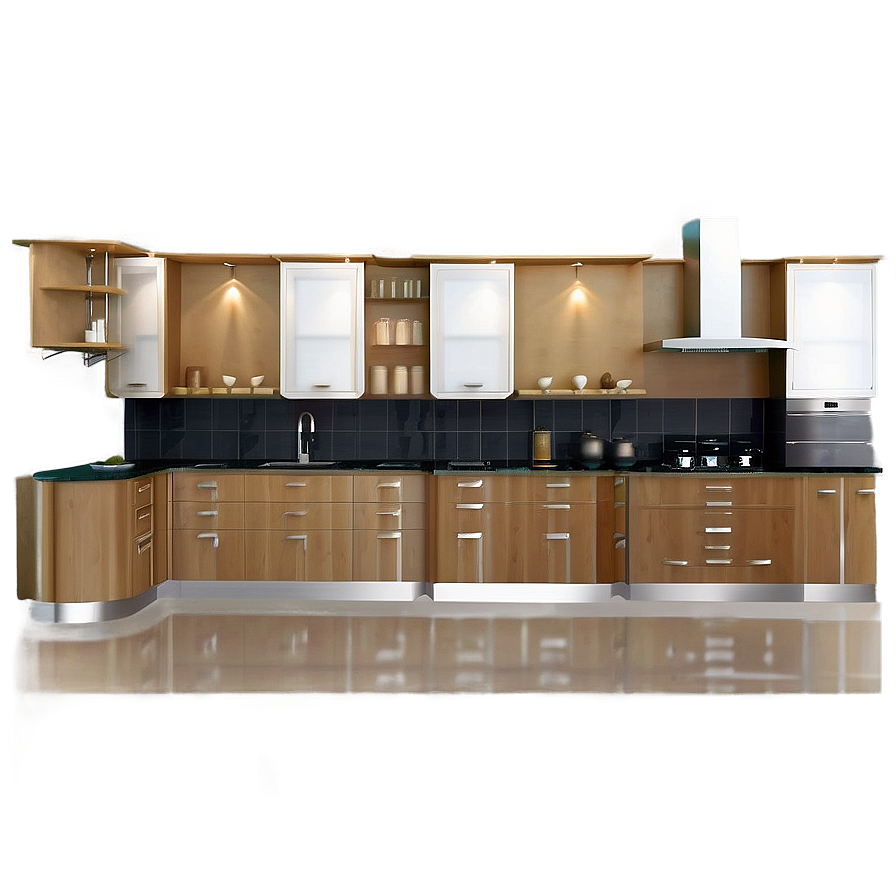 Spacious Kitchen Layout Png 86 PNG