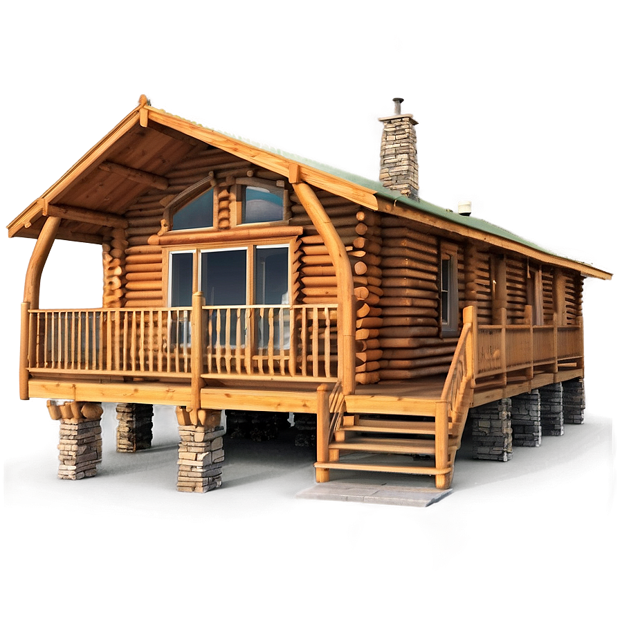 Spacious Log Cabin Floor Plan Png 3 PNG