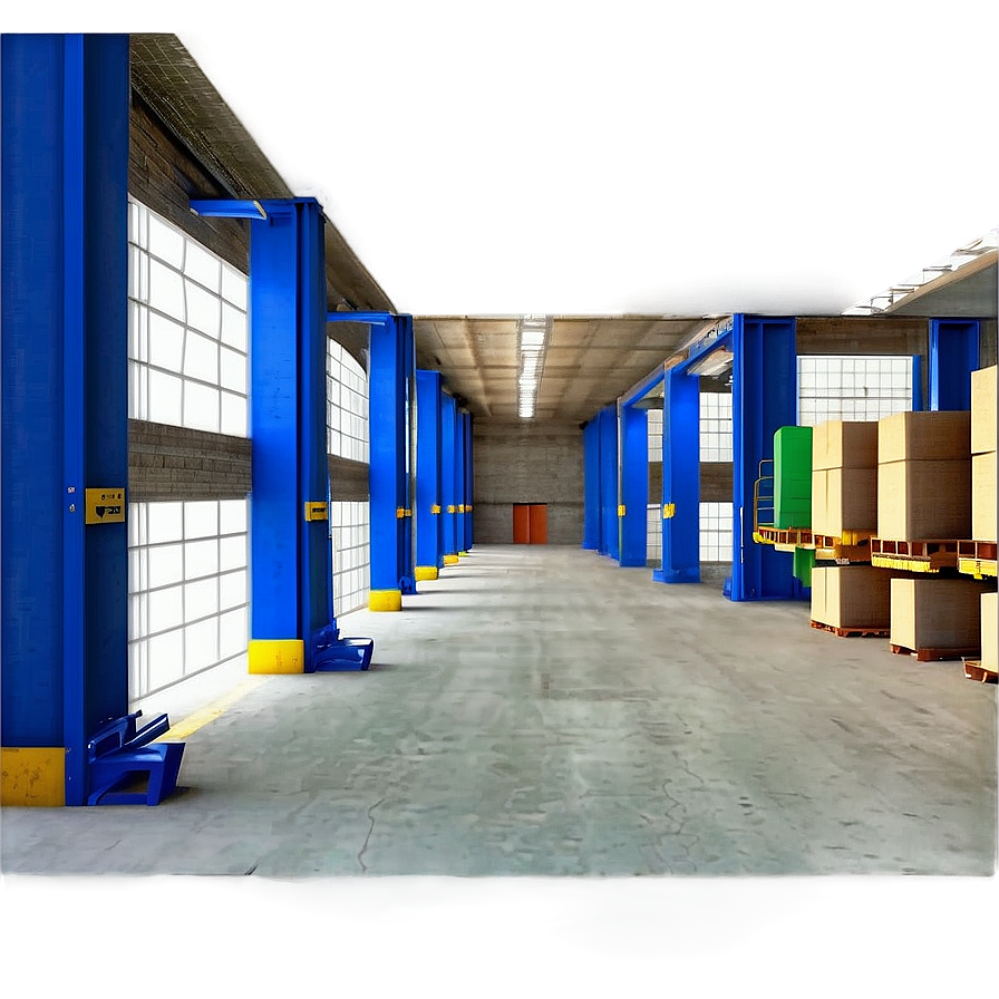 Spacious Warehouse Interior Png Xqr45 PNG