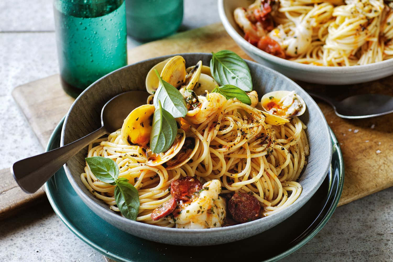 Spaghetti Alla Vongole af Delicious Australia Magazine Wallpaper